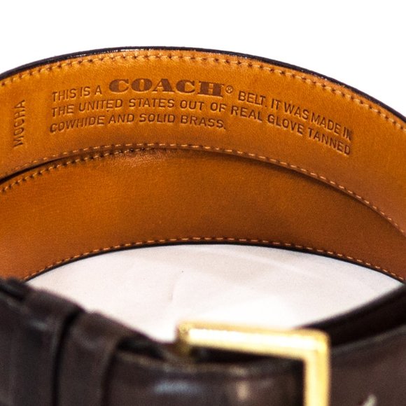 Coach brown belt 32 - Picture 2 of 6